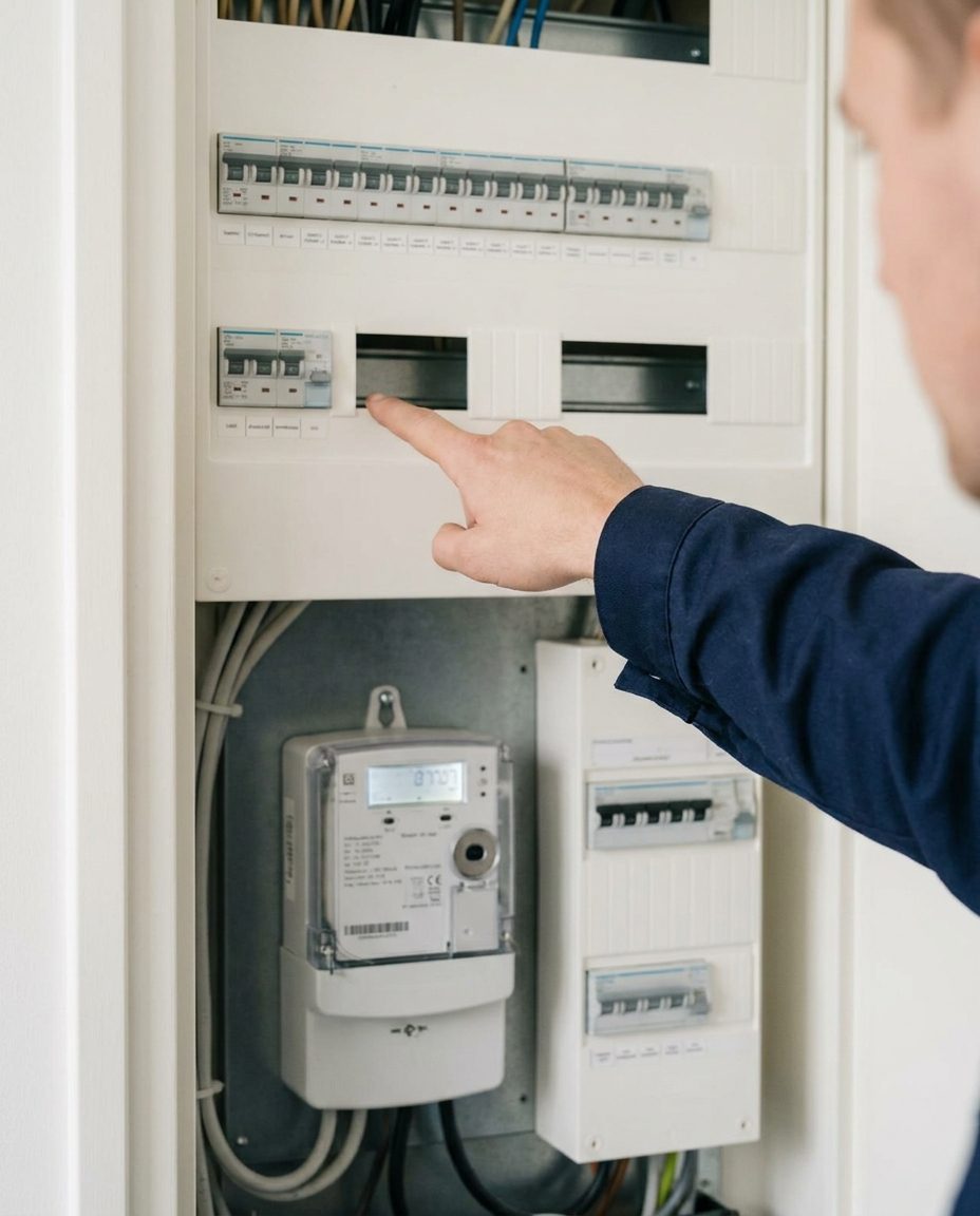 Meterkast met groepenkast en slimme meter