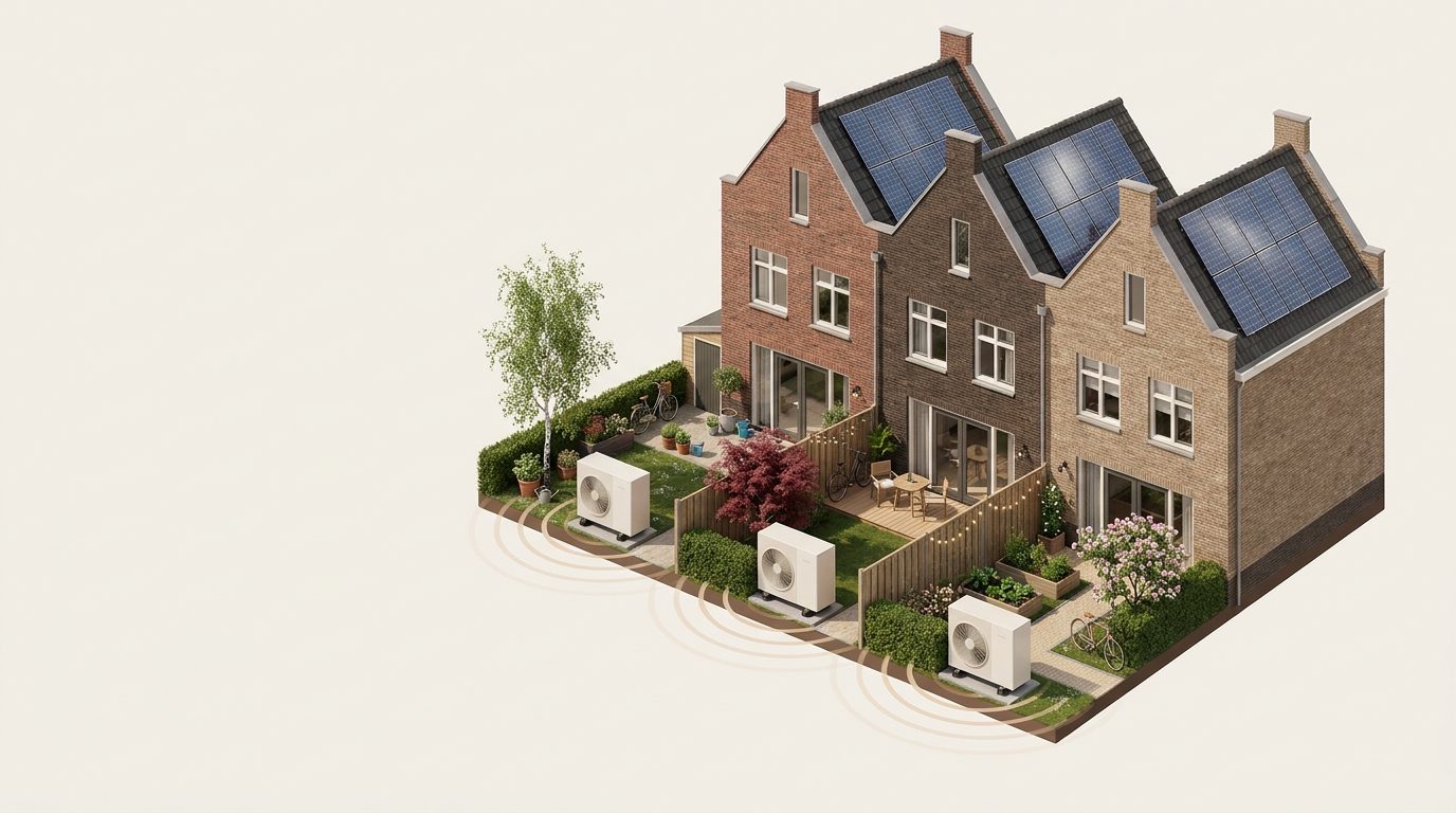 Woningen met warmtepompen